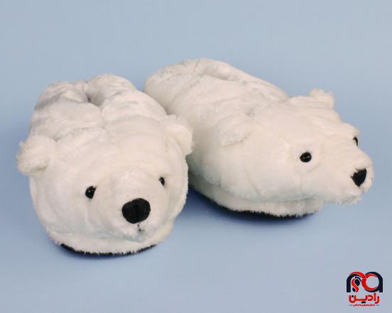 قیمت استثنائی دمپایی روفرشی خرسی در رنگ مختلف 